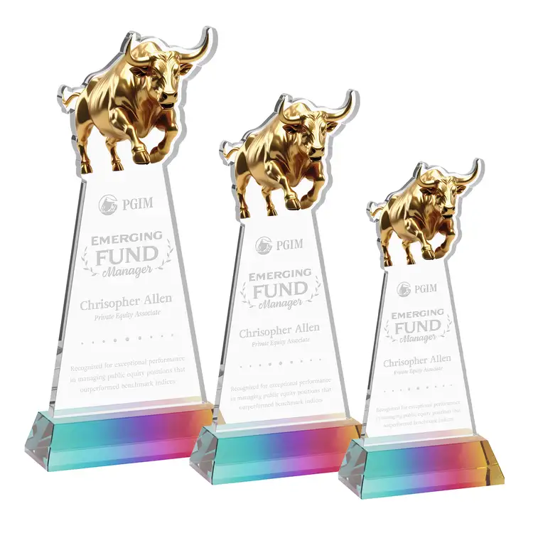 Raging Bull Award on Hartford Base - Deep Etch #10