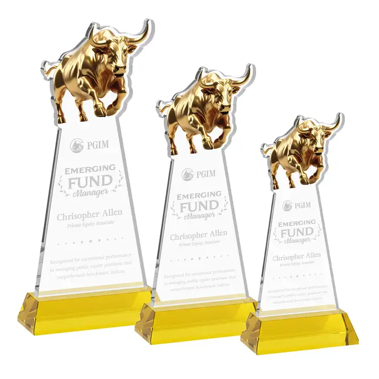 Raging Bull Award on Hartford Base - Deep Etch #11