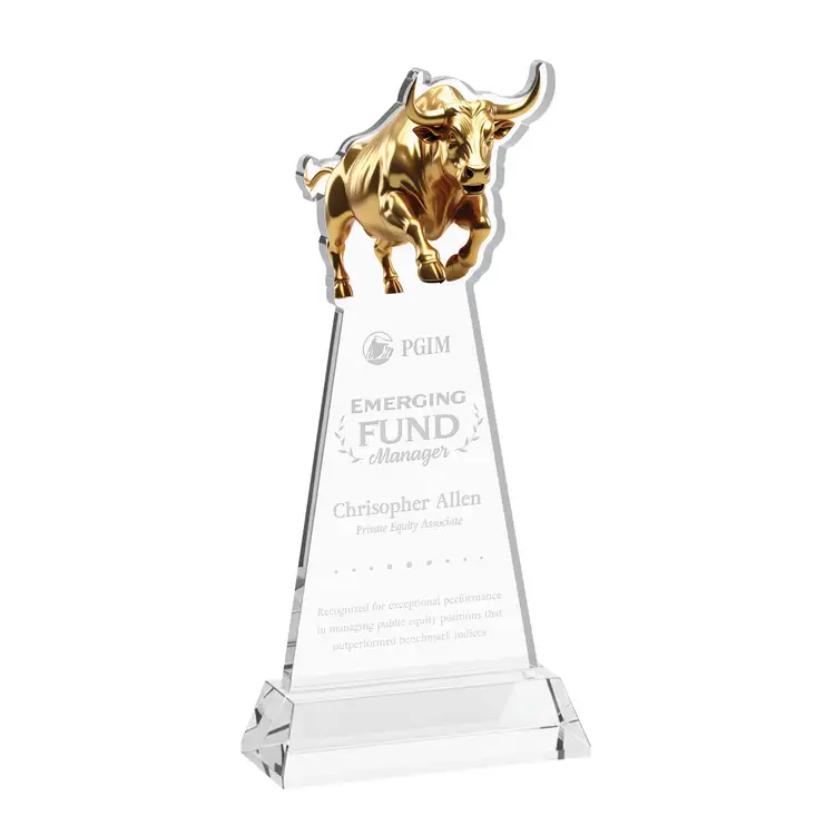 Raging Bull Award on Hartford Base - Deep Etch #13
