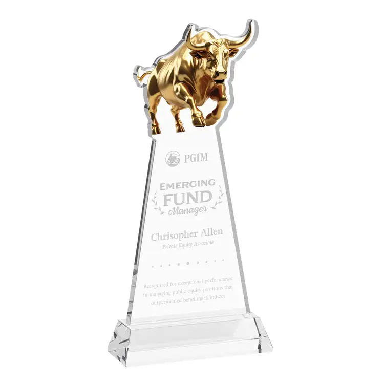 Raging Bull Award on Hartford Base - Deep Etch #14