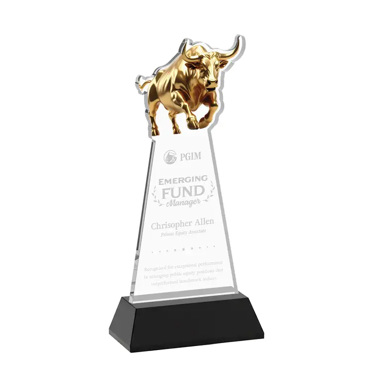 Raging Bull Award on Hartford Base - Deep Etch #15