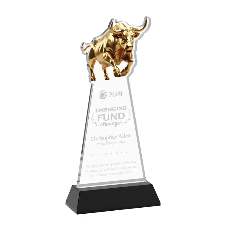Raging Bull Award on Hartford Base - Deep Etch #16