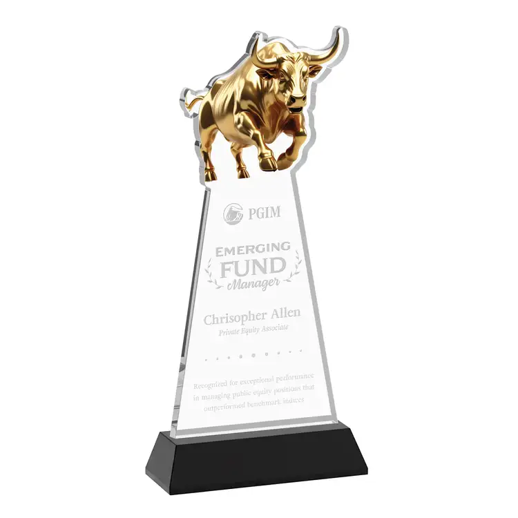 Raging Bull Award on Hartford Base - Deep Etch #17