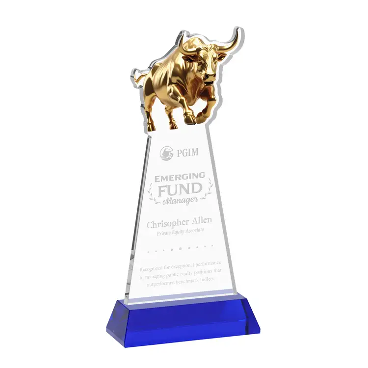 Raging Bull Award on Hartford Base - Deep Etch #19