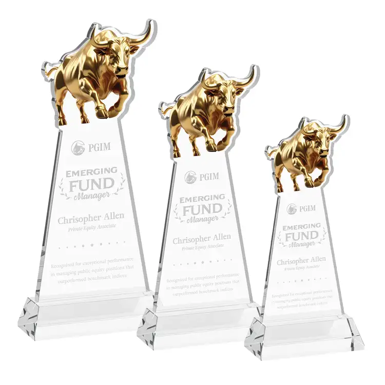 Raging Bull Award on Hartford Base - Deep Etch #2