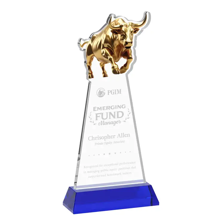 Raging Bull Award on Hartford Base - Deep Etch #20