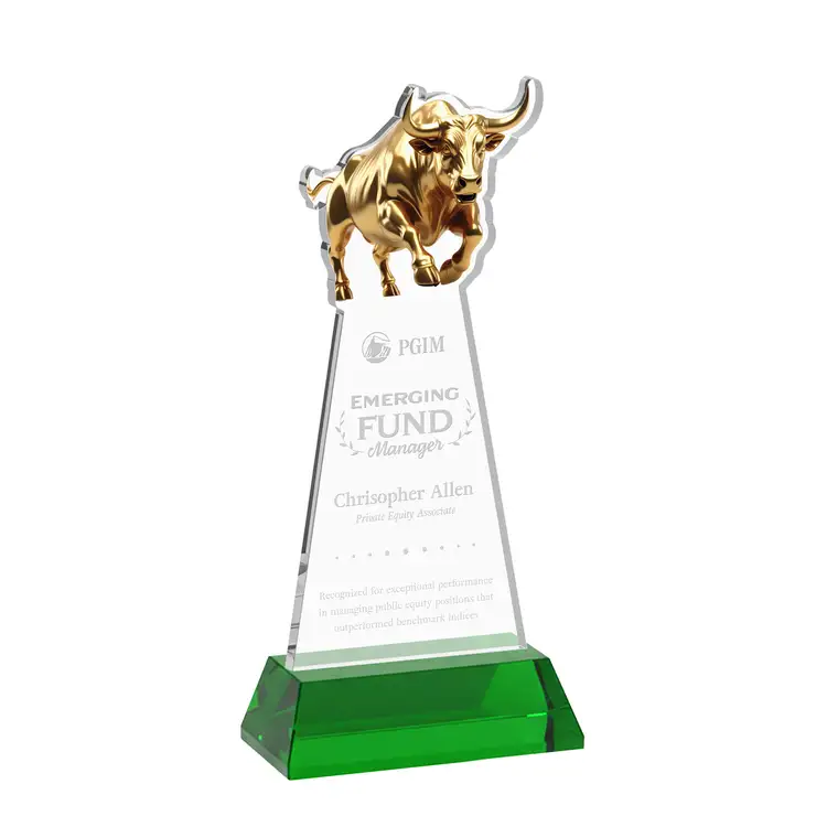 Raging Bull Award on Hartford Base - Deep Etch #21