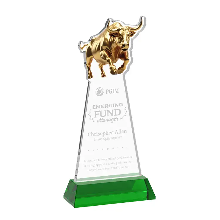 Raging Bull Award on Hartford Base - Deep Etch #22