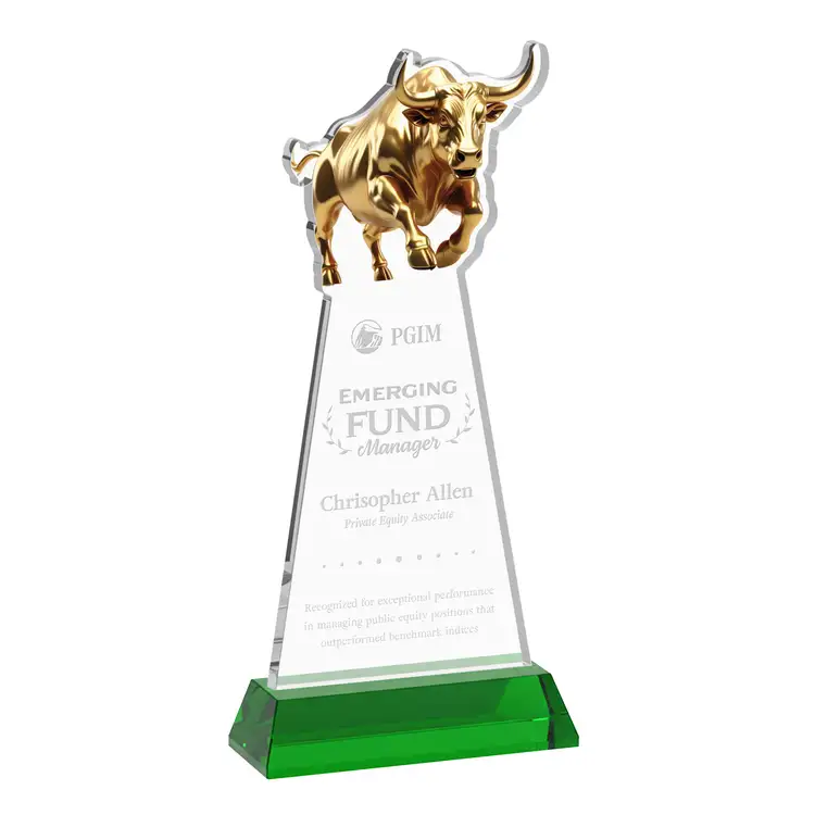 Raging Bull Award on Hartford Base - Deep Etch #23