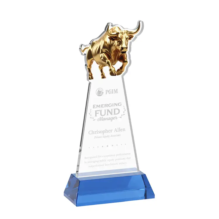 Raging Bull Award on Hartford Base - Deep Etch #24