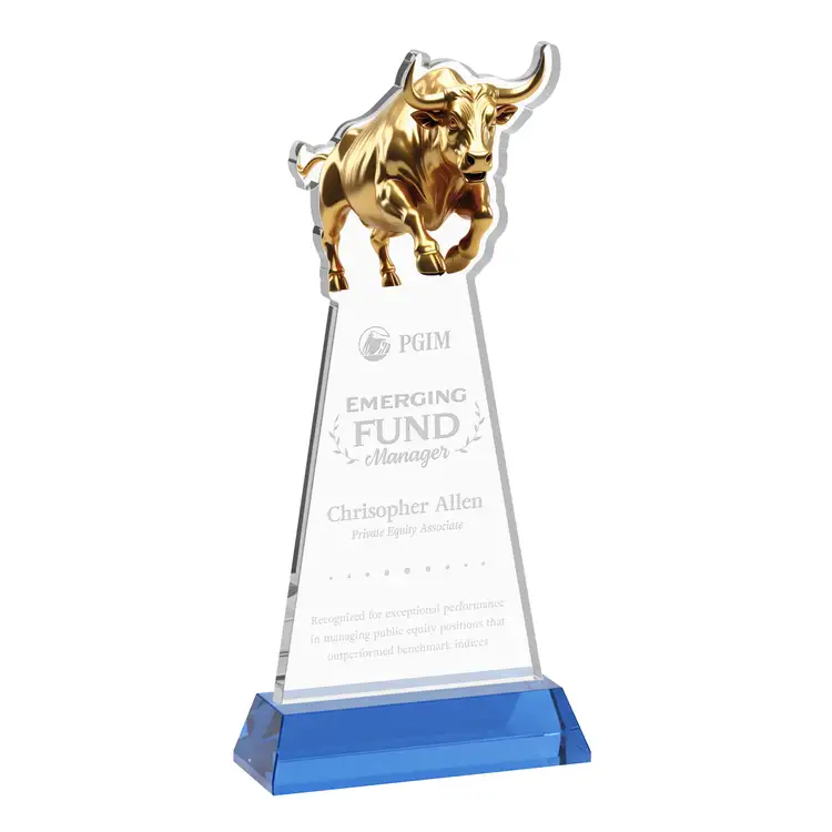 Raging Bull Award on Hartford Base - Deep Etch #26