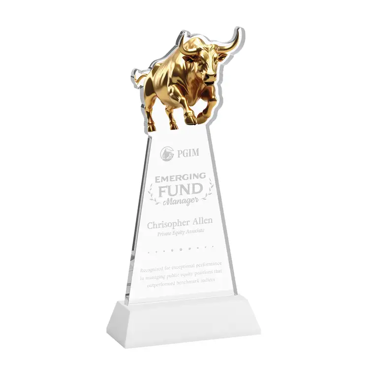 Raging Bull Award on Hartford Base - Deep Etch #28