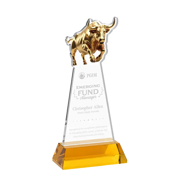 Raging Bull Award on Hartford Base - Deep Etch #30
