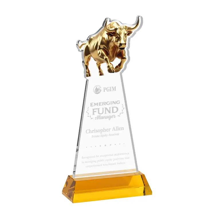 Raging Bull Award on Hartford Base - Deep Etch #31
