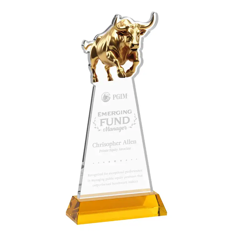 Raging Bull Award on Hartford Base - Deep Etch #32