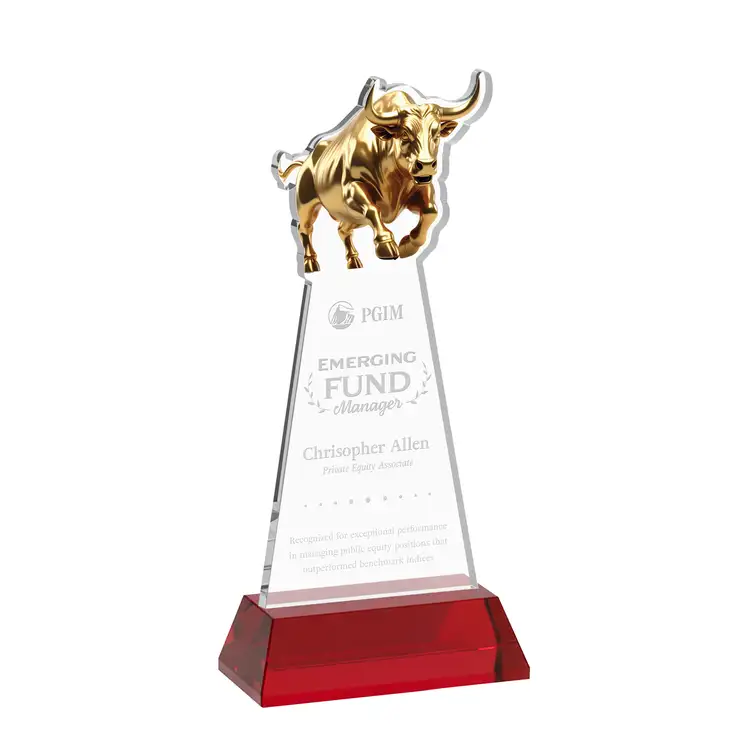 Raging Bull Award on Hartford Base - Deep Etch #33