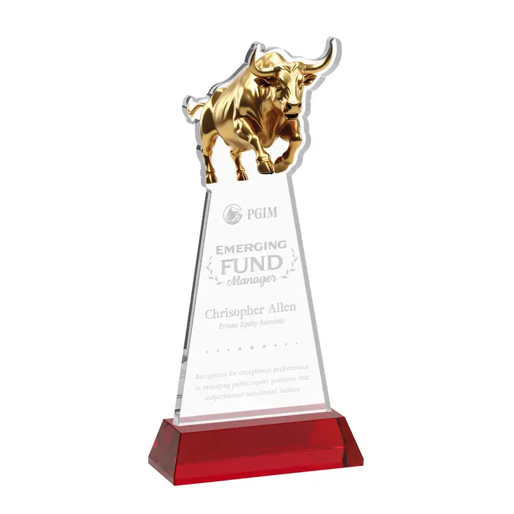 Raging Bull Award on Hartford Base - Deep Etch #34