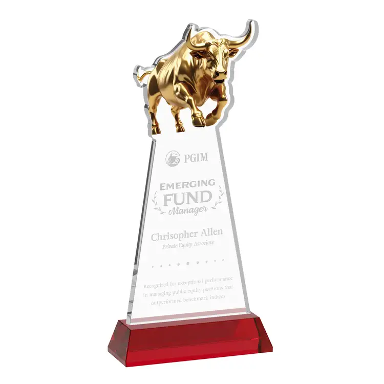 Raging Bull Award on Hartford Base - Deep Etch #35