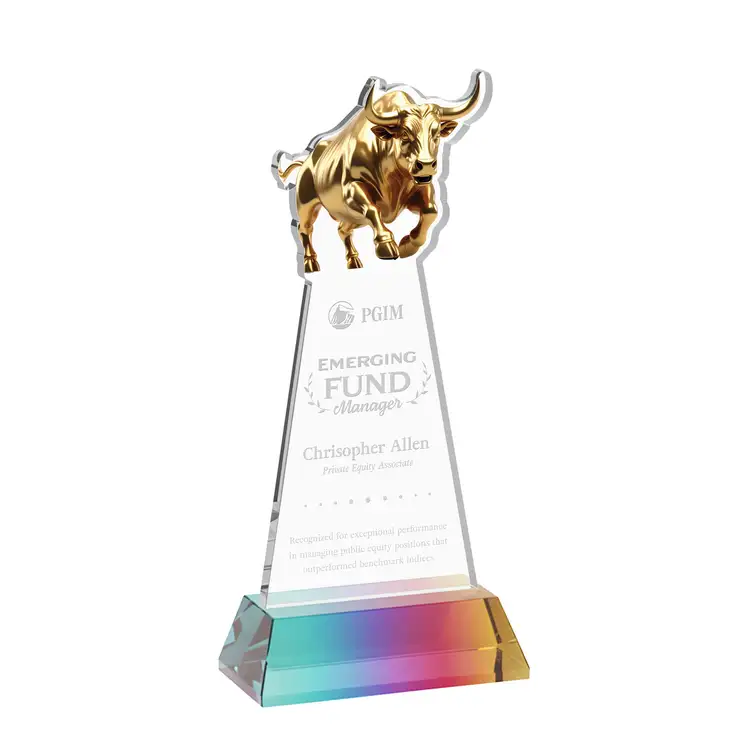 Raging Bull Award on Hartford Base - Deep Etch #36