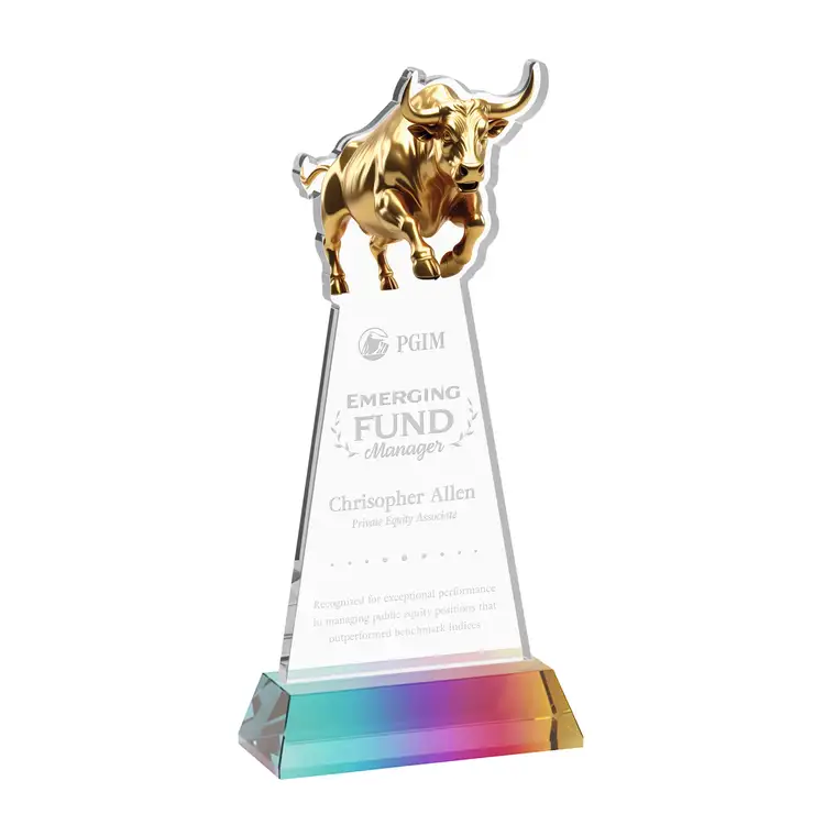 Raging Bull Award on Hartford Base - Deep Etch #37