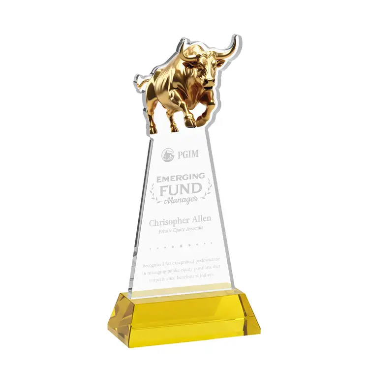 Raging Bull Award on Hartford Base - Deep Etch #39