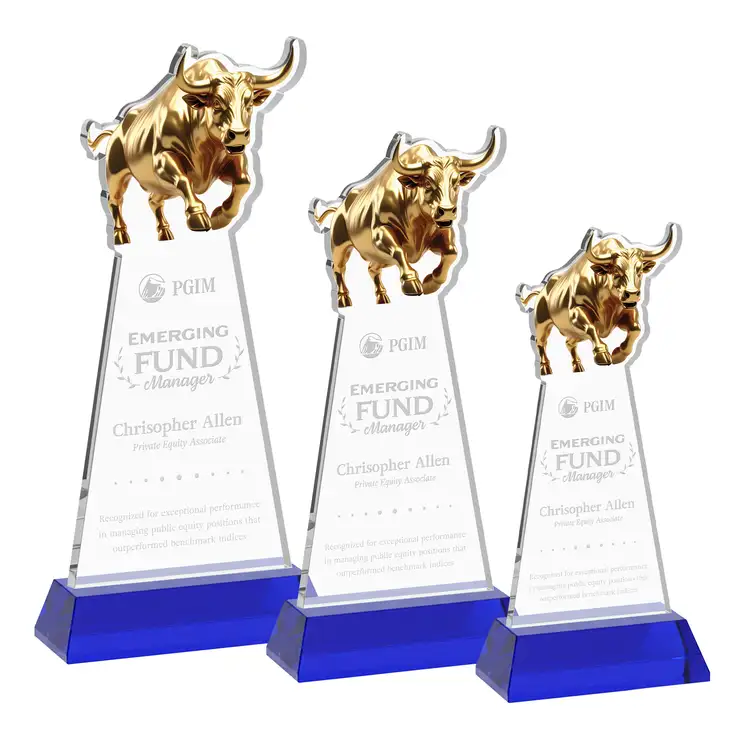 Raging Bull Award on Hartford Base - Deep Etch #4