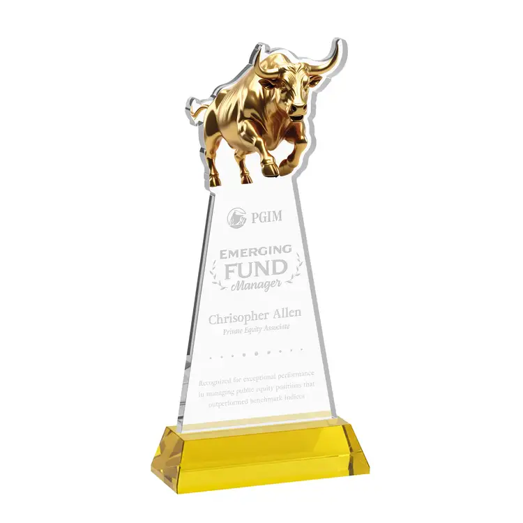 Raging Bull Award on Hartford Base - Deep Etch #40