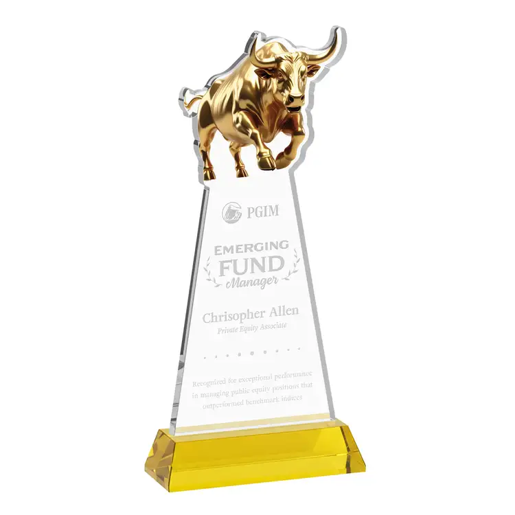 Raging Bull Award on Hartford Base - Deep Etch #41