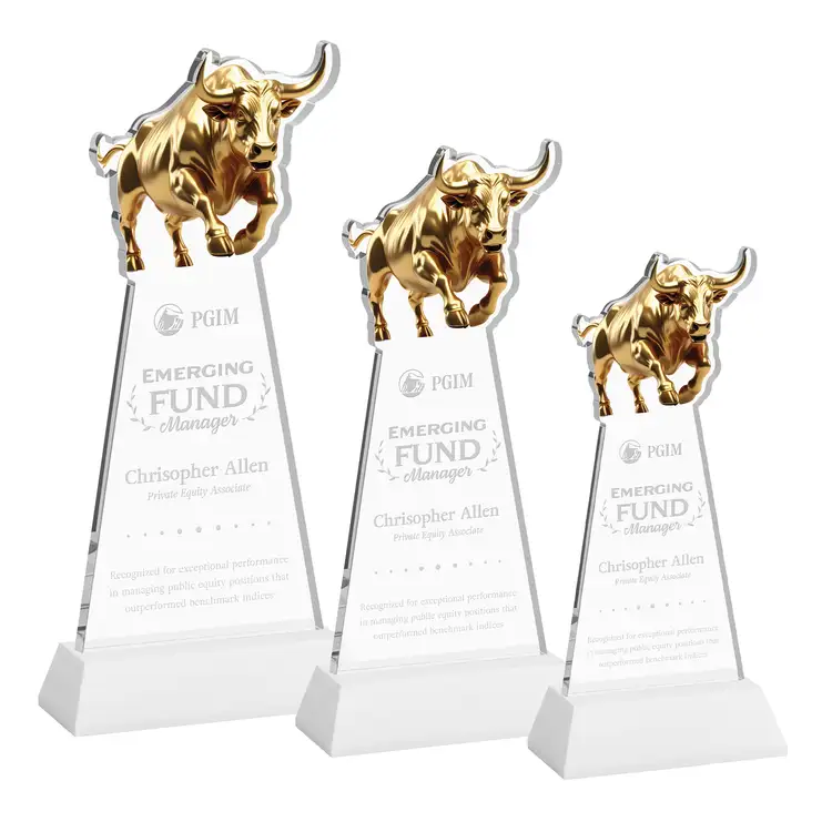 Raging Bull Award on Hartford Base - Deep Etch #7