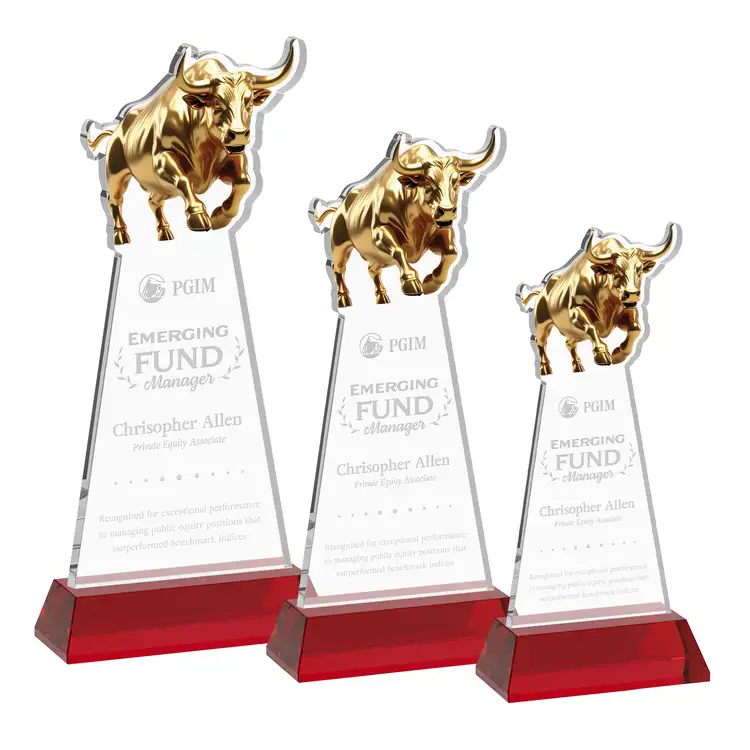 Raging Bull Award on Hartford Base - Deep Etch #9