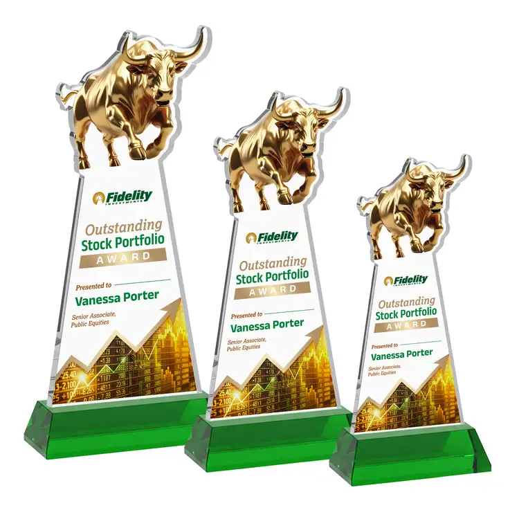 Raging Bull Award on Hartford Base - Multicolor #5