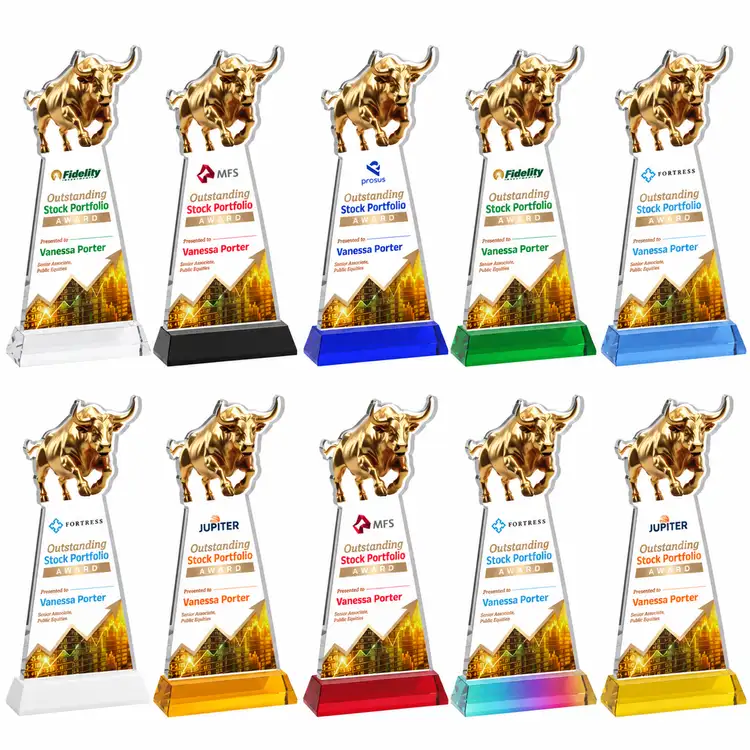 Raging Bull Award on Hartford Base - Multicolor