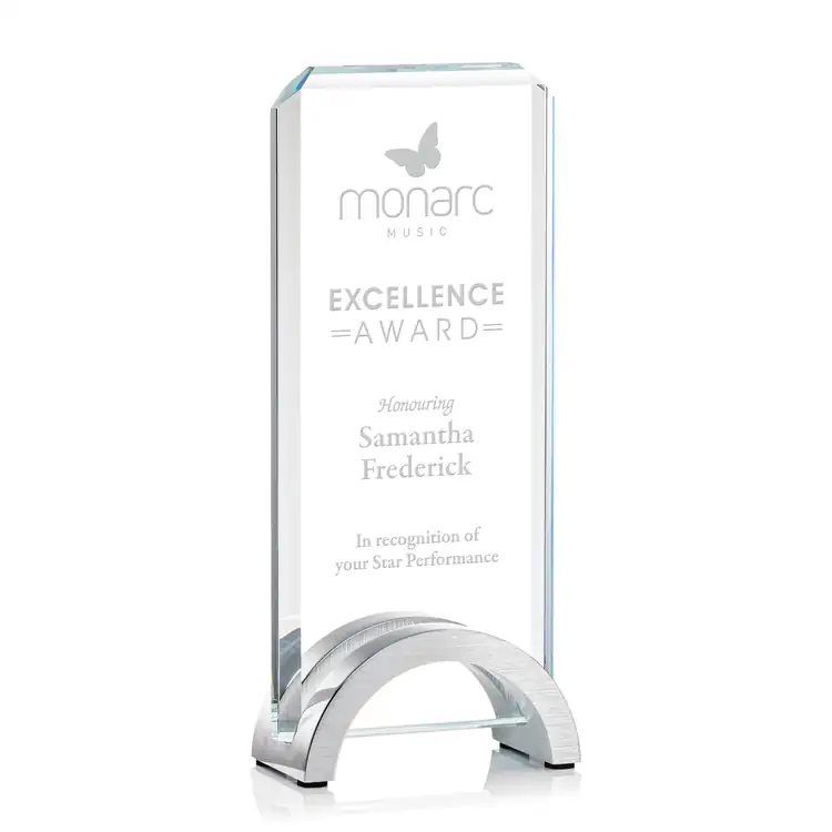 Ravel Starfire Crystal Award on Aluminum Base #4