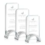 Trophée Ravel en cristal Starfire sur socle en aluminium