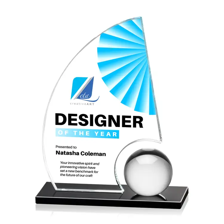 Ravenna Starfire Crystal Award - Multicolor #2