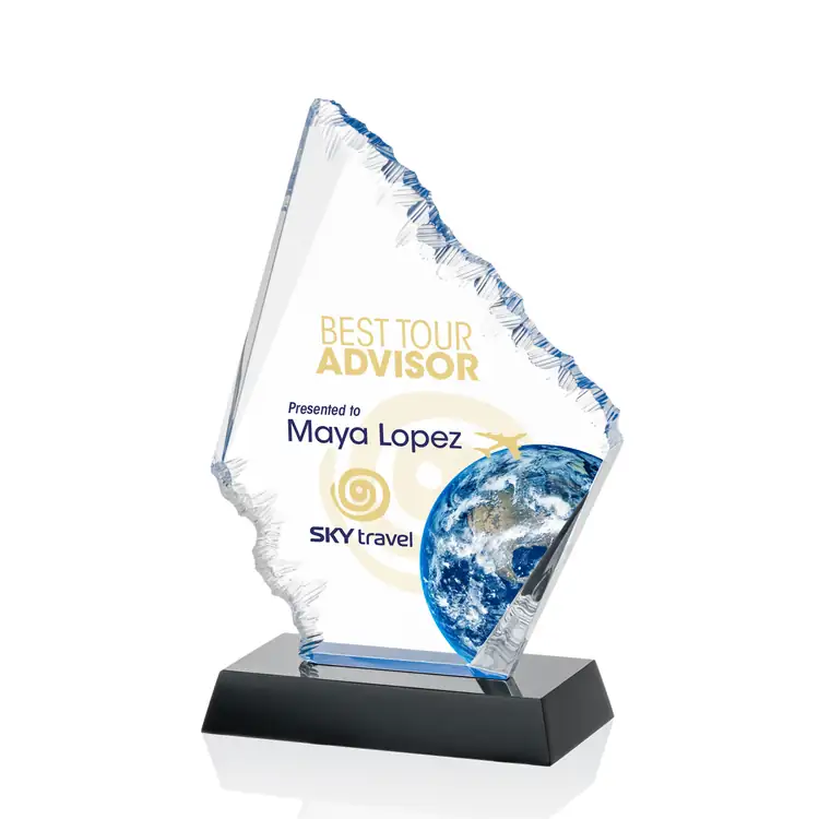 Reddington Acrylic Award with Blue Accents - Multicolor #4