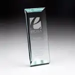 Trophée Reflections R.S. Owens en verre jade