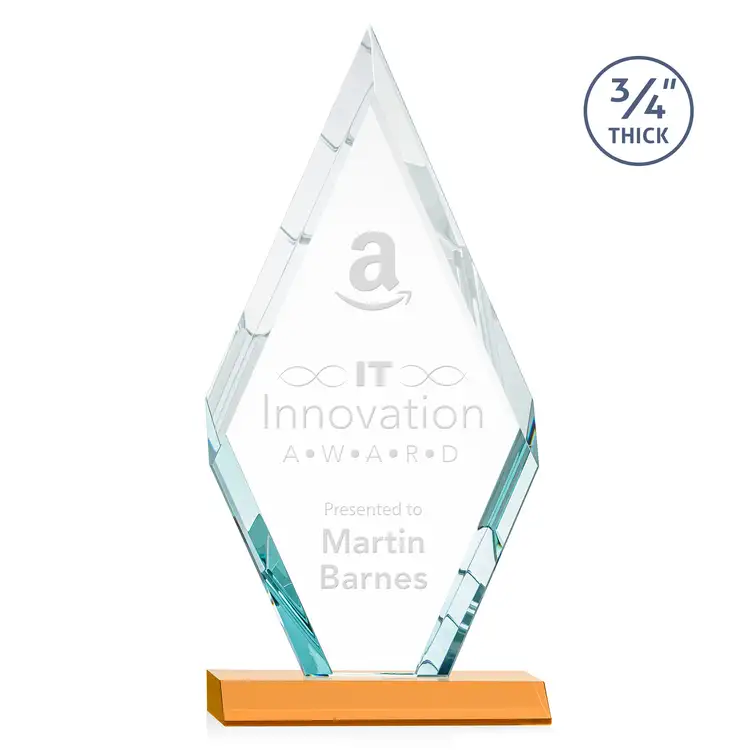 Richmond Award - Starfire Crystal - Engraved #3