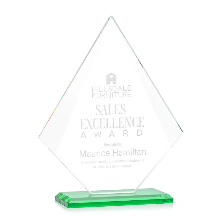 Trophée Rideau en cristal Starfire - Gravure #3