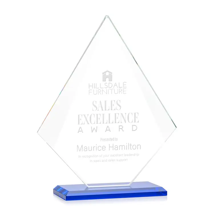 Trophée Rideau en cristal Starfire - Gravure #5
