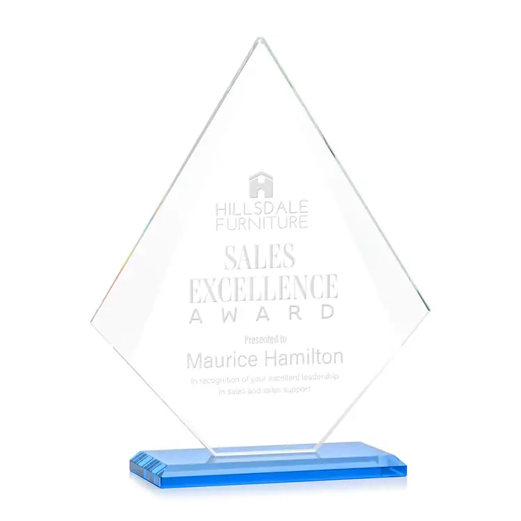 Trophée Rideau en cristal Starfire - Gravure #9