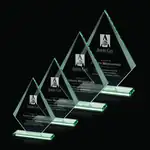 Trophée Rideau en verre jade - Gravure