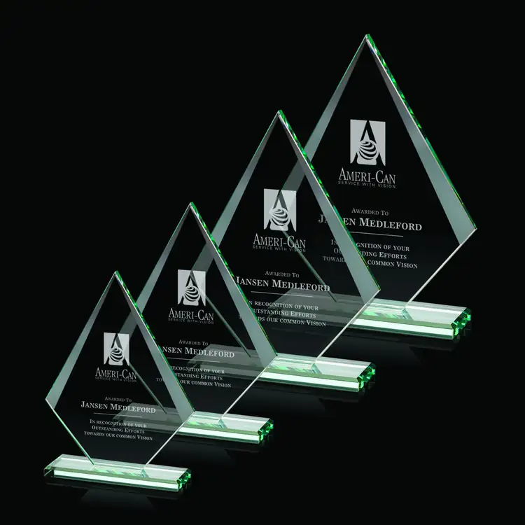 Rideau Jade Glass Award - Deep Etch