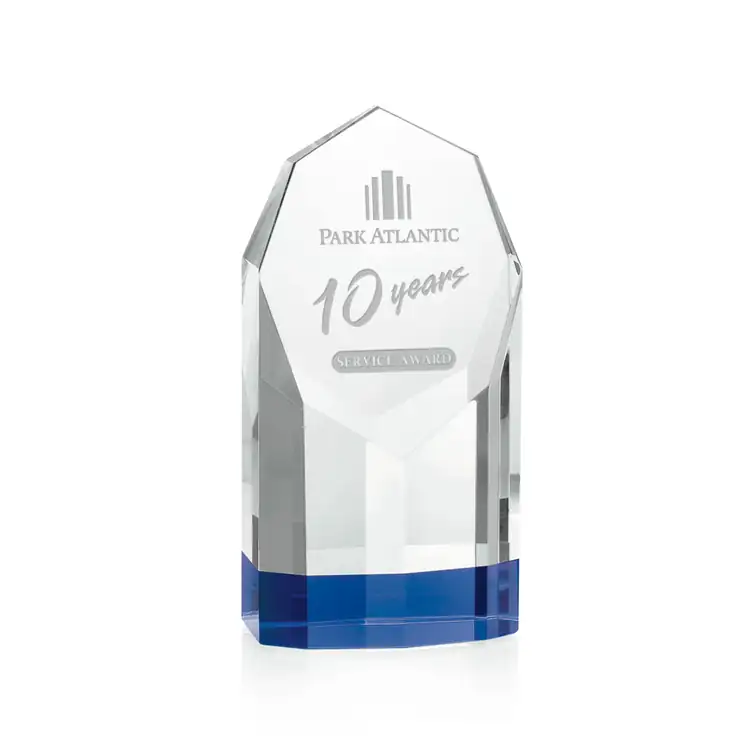 Rosseau Blue and Clear Optical Crystal Award #2
