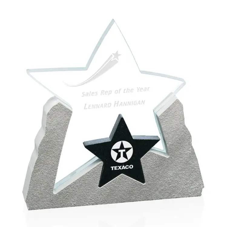 Sahara Starfire Glass and Sandstone Award