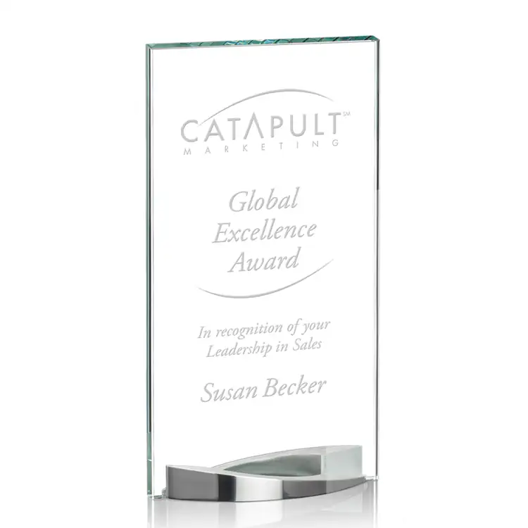 Salerno Starfire Crystal Award - Deep Etch #2