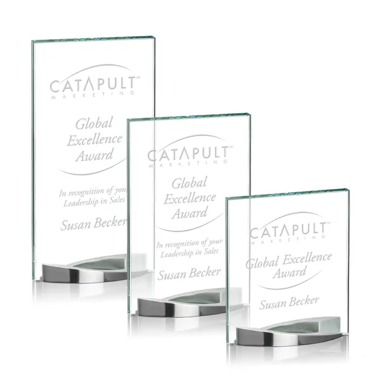 Salerno Starfire Crystal Award - Deep Etch
