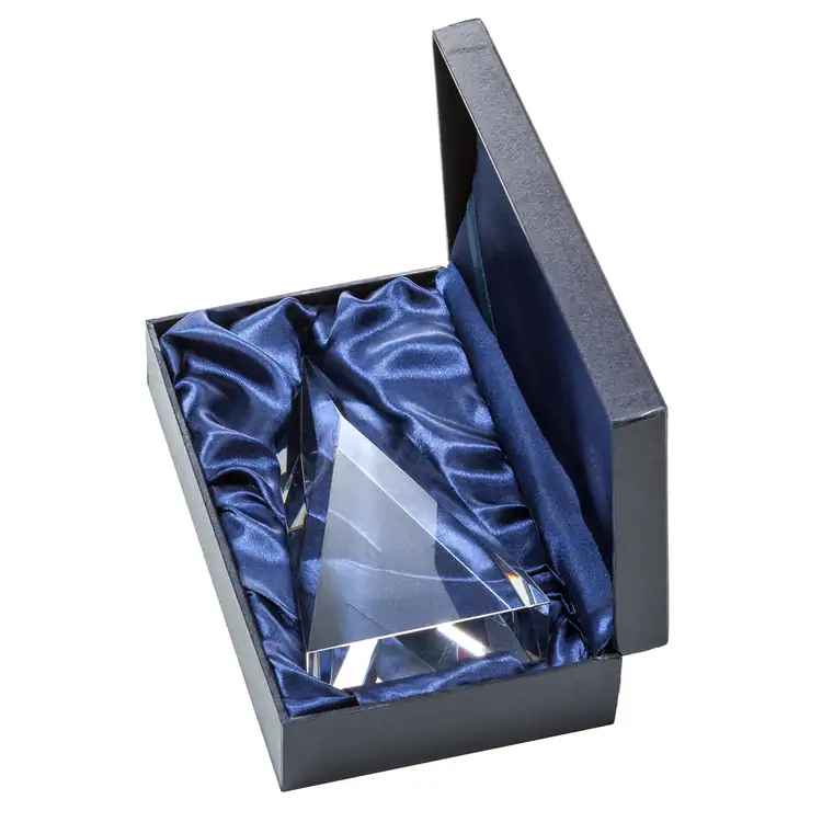 Salisbury Spire Optical Crystal Award - Deep Etch #5