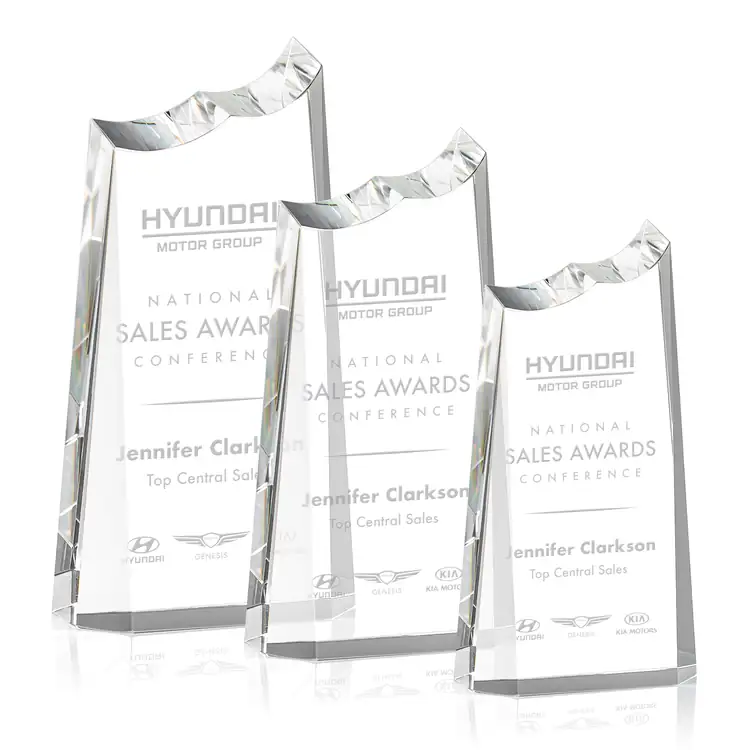 Sebastiana Optical Crystal Award - Deep Etch