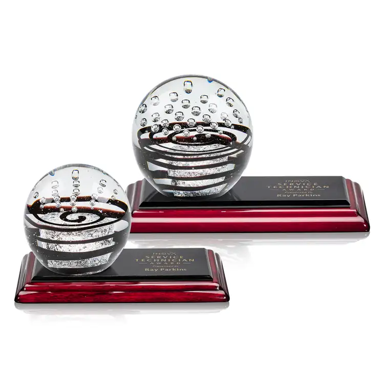 Serenity Award on Rosewood Base - Deep Etch & Imprint